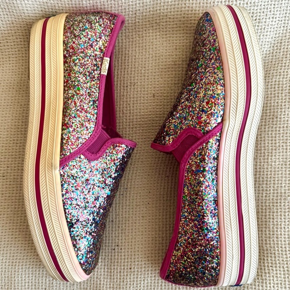 Kate Spade Multicolor Glitter Slip-on Keds - Picture 2 of 5
